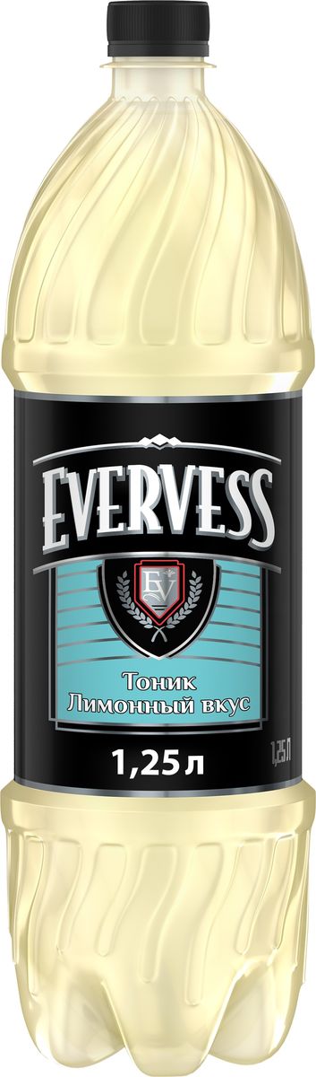 Evervess Лимон напиток сильногазированный, 1,25 л340023938 Evervess Лимон напиток сильногазированный, 1,25 л340023938Известные на весь мир тоники. Идеально подходят для приготовления коктейлей.О бренде:Известный на весь мир бренд тоников Evervess. Тоники обладают освежающим вкусом с характерной горчинкой, идеально подходящим для приготовления коктейлей.
