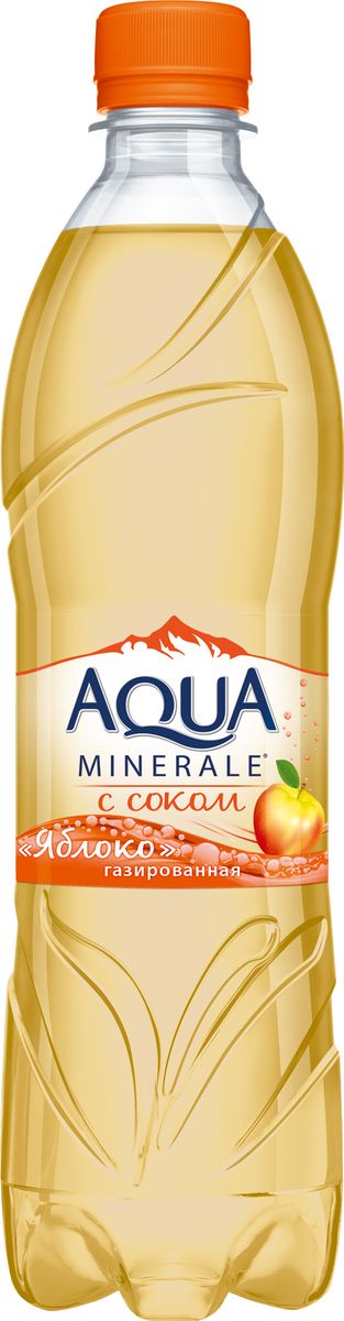 Aqua Minerale с соком Яблоко напиток среднегазированный, 0,6 л340030424 Aqua Minerale с соком Яблоко напиток среднегазированный, 0,6 л340030424Aqua Minerale с соком Яблоко – сочетание среднегазированной воды с яблочным соком.Коллекция воды с соком сезонных фруктов и ягод:Знойное лето со спелой черешней Золотая осень с сочным вкусом яблока Снежная зима с витаминным зарядом лимона Цветущая весна с ароматом мяты и лайма
