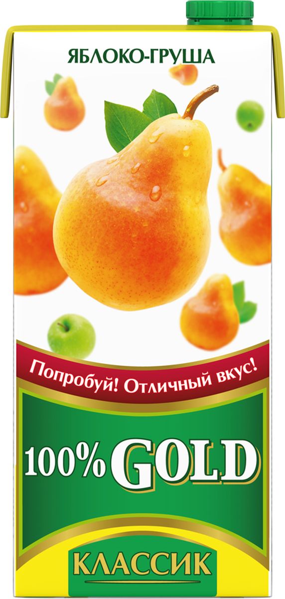 100% Gold Классик Яблоко-Груша напиток сокосодержащий осветленный, 0,95 л340024901 100% Gold Классик Яблоко-Груша напиток сокосодержащий осветленный, 0,95 л340024901Попробуй! Отличный вкус!