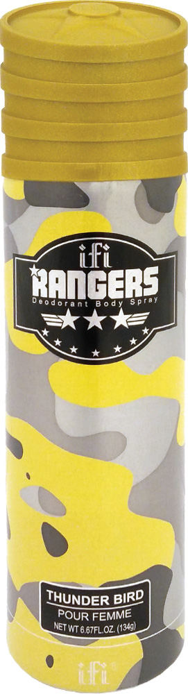 Rangers Дезодорант Thunder Bird W Deo Spr, 200 мл214090 Rangers Дезодорант Thunder Bird W Deo Spr, 200 мл214090Это воздушный букет из магнолии, лотоса и пиона, окрашенный прозрачными каплями морозного юзу. Древесно-мусксный базовый аккорд делает звучание аромата более весомым и ярким.