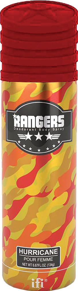 Rangers Дезодорант Hurricane W Deo Spr, 200 мл214093 Rangers Дезодорант Hurricane W Deo Spr, 200 мл214093Настоящий сверкающий ураган соблазна: солнечные блики жасмина и розы, мягкая обволакивающая магия кашемира и доминирующая амбра с провокационной ванилью.