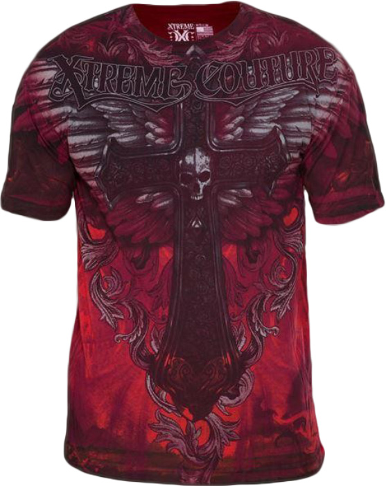 Футболка мужская Affliction Xtreme Couture Hell Born, цвет: бордовый. X1383. Размер XL (52)X1383 Футболка мужская Affliction Xtreme Couture Hell Born, цвет: бордовый. X1383. Размер XL (52)X1383Футболка мужская Affliction выполнена из натурального хлопка. Модель с круглым вырезом горловины и короткими рукавами оформлена оригинальным принтом.