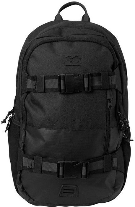 Рюкзак Billabong Command Skate Pack, цвет: черный, 27 лF5BP03 Рюкзак Billabong Command Skate Pack, цвет: черный, 27 лF5BP03Стильный городской рюкзак Billabong Command Skate Pack для скейтбординга. Просторное основное отделение, удобные карманы, мягкие плечевые лямки и плотная спинка. Рюкзак снабжен двумя внешними креплениями для доски.Особенности:Просторное основное отделение.Мягкое отделение для ноутбука.Крепления для скейтборда.Карман органайзер.Боковые карманы.Регулируемые плечевые лямки.Плотная спинка.Удобная петля для переноски.
