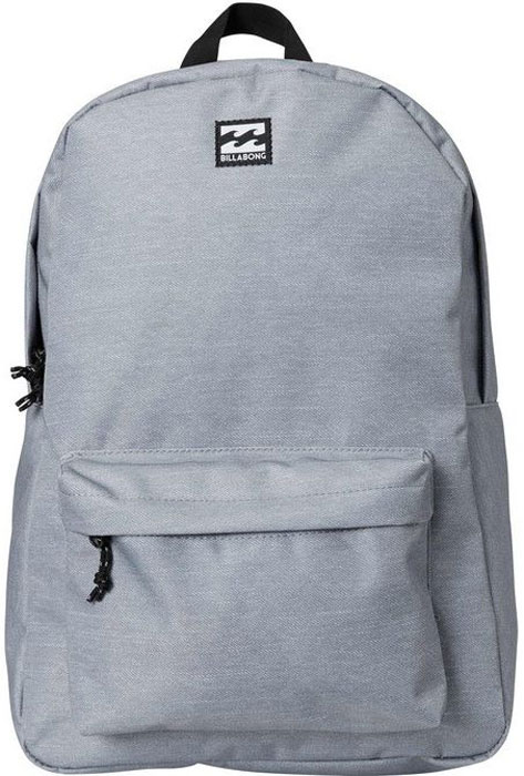 Рюкзак Billabong All Day Pack, цвет: серый, 20 лF5BP01 Рюкзак Billabong All Day Pack, цвет: серый, 20 лF5BP01Практичный рюкзак Billabong All Day Pack, который станет вашим верным спутником в городских прогулках. Его объем позволит вместить множество вещей, необходимых в течение дня, а внешний карман поможет держать самые нужные мелочи в быстром доступе. Высококачественный материал гарантирует долговечность и сохранение свежего внешнего вида, а оригинальные цветовые решения делают этот рюкзак еще и прекрасным дополнением вашего образа. Особенности: Вместительное основное отделение. Внешний карман на молнии. Регулируемые эргономичные лямки. Мягкая спинка. Удобная петля для переноски. Нашивка с фирменным логотипом Billabong.