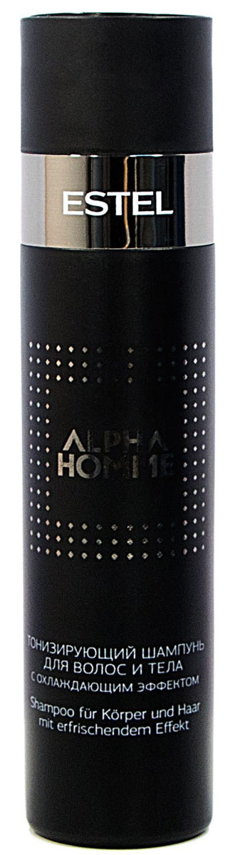 Estel Alpha Homme - Тонизирующий шампунь с охлаждающим эффектом для волос и тела 250 мл