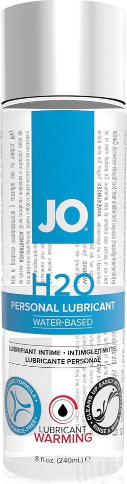 System JO Возбуждающий любрикант на водной основе JO Personal Lubricant H2O Warming, 240 млJO40078 System JO Возбуждающий любрикант на водной основе JO Personal Lubricant H2O Warming, 240 млJO40078Возбуждающий лубрикант JO Personal Lubricant H2O Warming - остается теплым во время контакта. На водной основе, но нежный как силикон. Долгое скольжение, никакой липкости. Рекомендуется во всем мире врачами и фармацевтами. Безопасен при использовании с латексными изделиями.