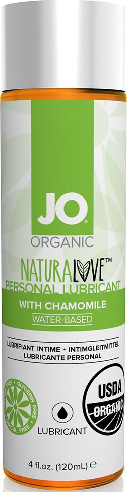 System JO Персональный любрикант на водной основе с экстрактом ромашки JO Naturalove Original With Camomile, 120 млJO44001 System JO Персональный любрикант на водной основе с экстрактом ромашки JO Naturalove Original With Camomile, 120 млJO44001JO Naturalove Original - персональный лубрикант на водной основе, который на 95% состоит из органических ингредиентов. Чистота и безопасность сырья подтверждены сертификатом USDA. Янтарную окраску обеспечивает экстракт аптечной ромашки. Плавное, длительное скольжение происходит благодаря экстракту агавы. JO Naturalove безопасен как для тела, так и для игрушек, совместим с большинством материалов, легко смывается водой. Получайте удовольствие от естественной игры!