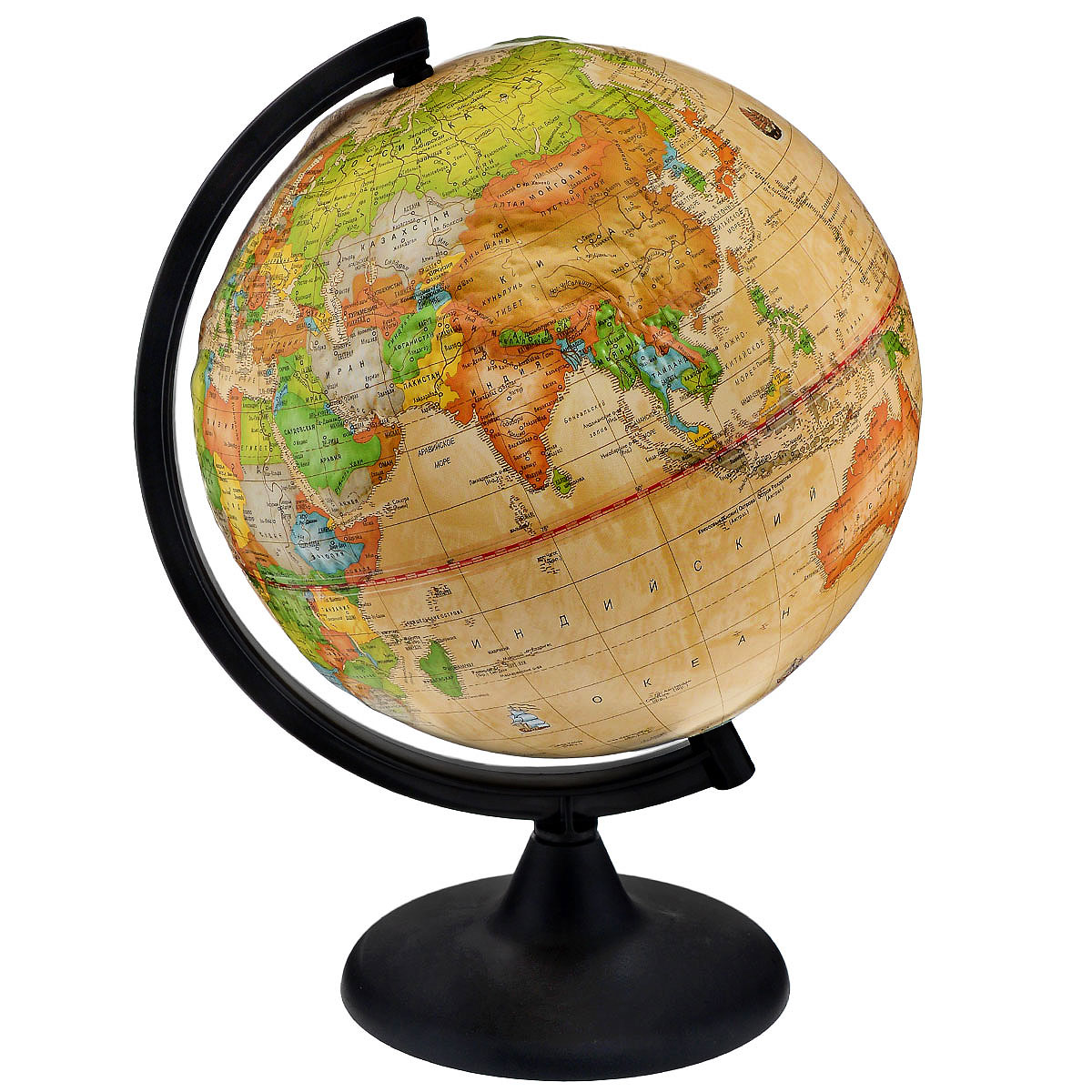 Глобусный мир Глобус с политической картой, "Ретро-Александр", рельефный, диаметр 25 см