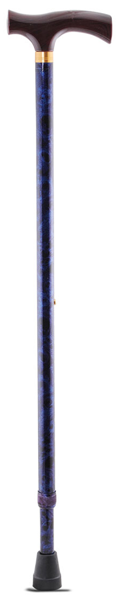Amrus Трость телескопическая металлическая с ортопедической рукояткой (цвет синий) AMCT25 BU