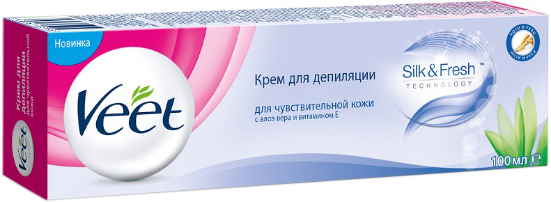 Veet крем для депиляции для чувствительной кожи, 100 мл