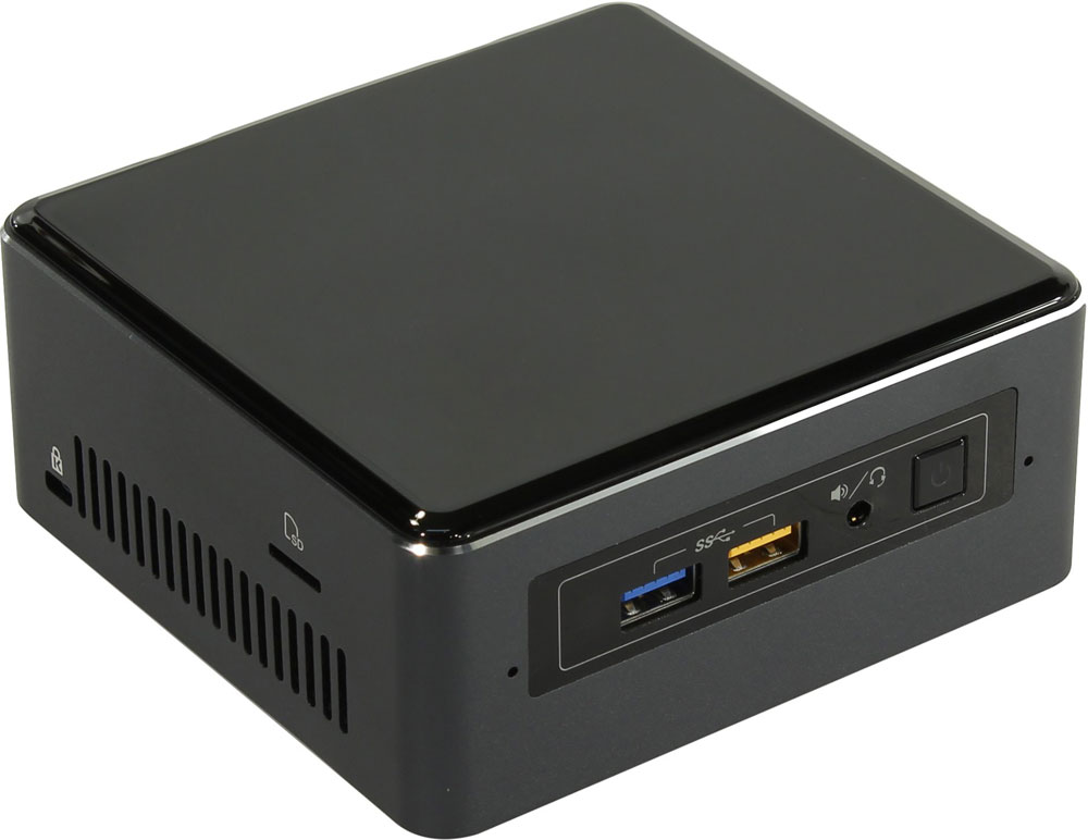 Intel NUC BOXNUC7I3BNH мини ПК1206183 Intel NUC BOXNUC7I3BNH мини ПК1206183Intel NUC BOXNUC7I3BNH - это революционное, ультракомпактное устройство - предоставляет широкий набор функциональных возможностей в корпусе размером 115 x 111 мм.Данная модель создана на базе процессора Intel Core i3-7100U 7-го поколения с технологией Intel Turbo Boost, которая увеличивает тактовую частоту по требованию, чтобы обеспечить вам максимальную производительность для решения требовательных к ресурсам задач, таких как редактирование видео.В данном решении реализована возможность установки как 2.5-дюймового жесткого диска для хранения ваших любимых фильмов, так и твердотельного накопителя M.2 для достижения максимальной скорости передачи данных.Заменяемая крышка позволит вам создать решение, максимально удовлетворяющее вашим потребностям - по стилю и функциональным возможностям. Высокоскоростной порт USB 3.0 с функцией зарядки других устройств позволяет легко и быстро заряжать планшет или смартфон. Компьютер Intel NUC BOXNUC7I3BNH, дополненный беспроводным модулем Wi-Fi 802.11ac, с интерфейсом Bluetooth и с поддержкой объемного звука 7.1 идеально подойдет для создания домашних кинотеатров, медиа-серверов и мультимедийных центров у вас дома.Встроенные функции безопасности, помогающие предотвратить угрозы и защитить идентификационные и учетные данные, обеспечат вам уверенность и спокойствие. Мощность, размеры и универсальность Intel Nuc помогут вам переосмыслить границы возможного.Точные характеристики зависят от модели.Компьютер сертифицирован EAC и имеет русифицированное Руководство пользователя.