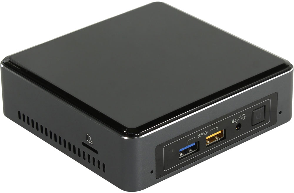 Intel NUC Mini BOXNUC7I3BNK мини ПК1206184 Intel NUC Mini BOXNUC7I3BNK мини ПК1206184Intel NUC BOXNUC7I3BNK - это революционное, ультракомпактное устройство - предоставляет широкий набор функциональных возможностей.Данная модель создана на базе процессора Intel Core i3-7100U 7-го поколения с технологией Intel Turbo Boost, которая увеличивает тактовую частоту по требованию, чтобы обеспечить вам максимальную производительность для решения требовательных к ресурсам задач, таких как редактирование видео.В данном решении реализована возможность установки как 2.5-дюймового жесткого диска для хранения ваших любимых фильмов, так и твердотельного накопителя M.2 для достижения максимальной скорости передачи данных.Заменяемая крышка позволит вам создать решение, максимально удовлетворяющее вашим потребностям - по стилю и функциональным возможностям. Высокоскоростной порт USB 3.0 с функцией зарядки других устройств позволяет легко и быстро заряжать планшет или смартфон.Компьютер Intel NUC BOXNUC7I3BNK, дополненный беспроводным модулем Wi-Fi 802.11ac, с интерфейсом Bluetooth и с поддержкой объемного звука 7.1 идеально подойдет для создания домашних кинотеатров, медиа-серверов и мультимедийных центров у вас дома.Встроенные функции безопасности, помогающие предотвратить угрозы и защитить идентификационные и учетные данные, обеспечат вам уверенность и спокойствие. Мощность, размеры и универсальность Intel NUC помогут вам переосмыслить границы возможного.Точные характеристики зависят от модели.Компьютер сертифицирован EAC и имеет русифицированное Руководство пользователя.