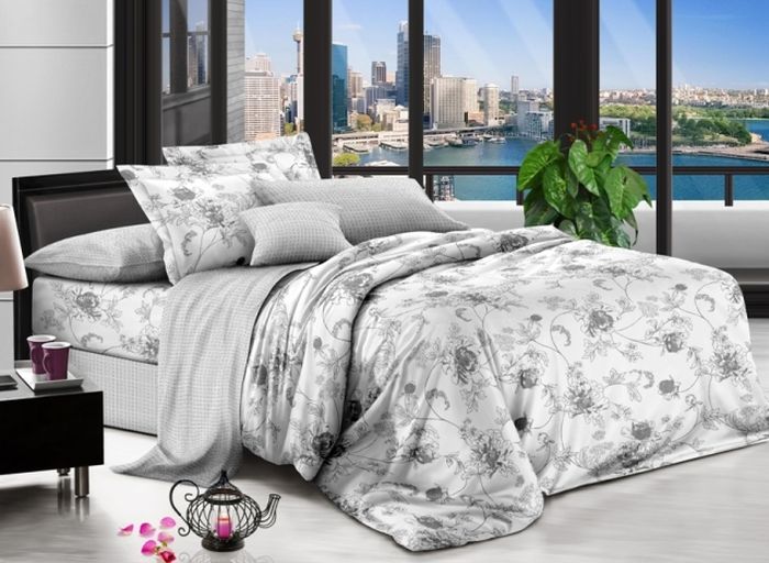 Комплект белья Soft Line, 1,5-спальный, наволочки 50x70, цвет: серый. 0734507345 Комплект белья Soft Line, 1,5-спальный, наволочки 50x70, цвет: серый. 0734507345Роскошный комплект постельного белья Soft Line выполнен из качественного плотного сатина и украшен оригинальным рисунком. Комплект состоит из пододеяльника, простыни и двух наволочек.Постельное белье Soft Line подобно облаку сочетает в себе плотность цвета и безграничную нежность фактуры. Это белье обладает волшебной практичностью, а потому оказываться на седьмом небе станет вашим привычным занятием.Доверьте заботу о качестве вашего сна высококачественному натуральному материалу.Сатин - это ткань из 100% натурального хлопка. Мягкость и нежность материала создает чувство комфорта и защищенности. Классический натуральный природный материал делает это постельное белье нежным, элегантным и приятным.