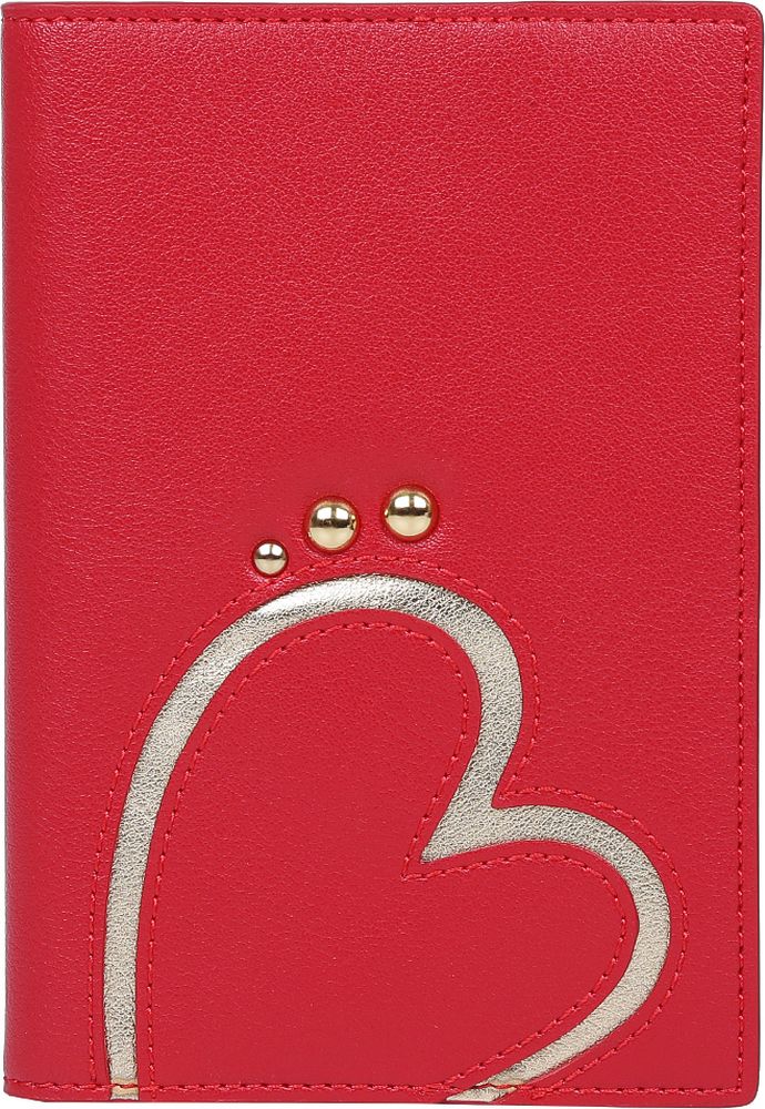 Обложка для документов женская Leo Ventoni, цвет: красный. L331010-Rosso