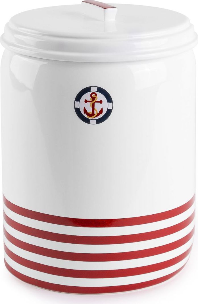 Ведро для мусора Moroshka Maritime, цвет: белый, красный, 2,8 лxx006-02 Ведро для мусора Moroshka Maritime, цвет: белый, красный, 2,8 лxx006-02Ведро для мусора с крышкой Moroshka Maritime выполнено из керамики. Классическая расцветка морского стиля и фирменный логотип с якорем пронизывают всю коллекцию Maritime.