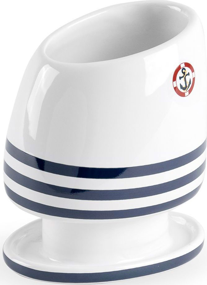 Стакан для зубных щеток Moroshka Maritime. xx006-65xx006-65 Стакан для зубных щеток Moroshka Maritime. xx006-65xx006-65Стакан для хранения зубных щеток Moroshka Maritime выполнен из керамики. Этот аксессуар носит в себе отголоски морского стиля каждой деталью: тематический рисунок, классическое сочетание цветов и оригинальная форма парусника.