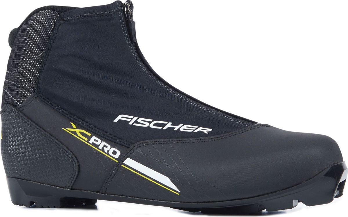 Лыжные ботинки Fischer XC Pro, цвет: желтый, черный. Размер 42S21817 Лыжные ботинки Fischer XC Pro, цвет: желтый, черный. Размер 42S21817Комфортные двухслойные ботинки для лыжных прогулок. Клапан на молнии защищает от холода и влаги.ПРЕИМУЩЕСТВА ДЛЯ ПОТРЕБИТЕЛЕЙ• Теплые и удобные• Комфортная колодка• Дополнительный клапан защищает от снега и влаги