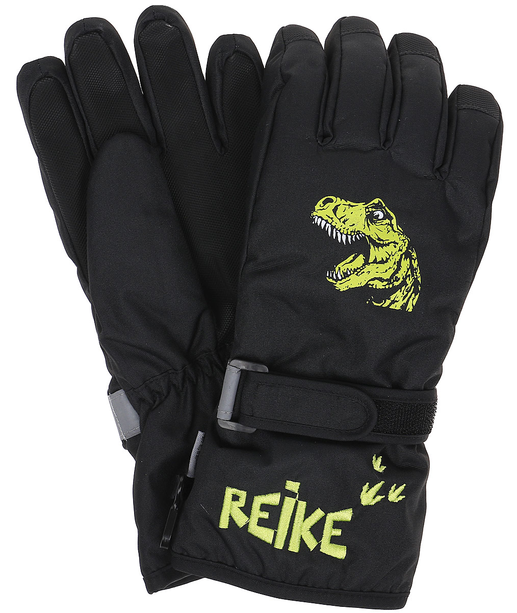 Перчатки для мальчика Reike Динозавр, цвет: черный. RW18_DNS black. Размер 8RW18_DNS black Перчатки для мальчика Reike Динозавр, цвет: черный. RW18_DNS black. Размер 8RW18_DNS blackПерчатки для мальчика Reike Динозавр выполнены из ветрозащитной, водонепроницаемой и дышащей мембранной ткани, декорированной принтом в стиле коллекции. Мягкая подкладка из флиса обеспечивает дополнительный комфорт и тепло. Запястья оформлены резинкой и регулируемой липучкой, ладони и пальцы дополнительно усилены.