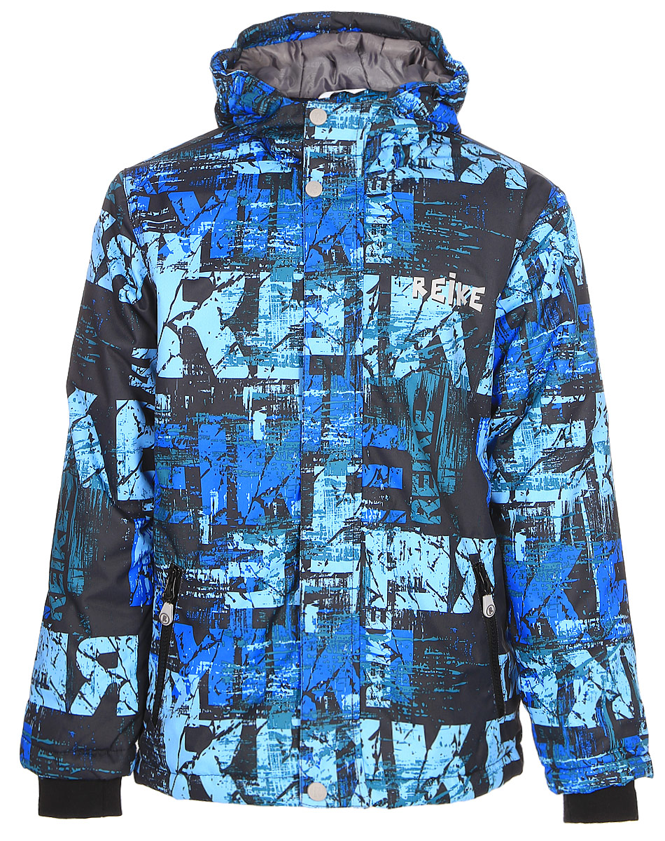 Куртка для мальчика Reike, цвет: темно-синий. 397771_BS navy. Размер 140397771_BS navy Куртка для мальчика Reike, цвет: темно-синий. 397771_BS navy. Размер 140397771_BS navyКуртка для мальчика Reike выполнена из ветрозащитного, водоотталкивающего и дышащего материала с ярким молодежным принтом. Подкладка из принтованного полиэстера с подкладом из микрофлиса. Рукава оформлены эластичными трикотажными манжетами. Модель имеет регулирующийся капюшон, два кармана на молнии и светоотражатели на груди и спине. Высокий воротник-стойка, ветрозащитная планка на кнопках вдоль молнии и трикотажные манжеты создают дополнительную защиту от ветра. Базовый уровень. Коэффициент воздухопроницаемости куртки: 2000гр/м2/24 ч. Водоотталкивающее покрытие: 2000 мм.