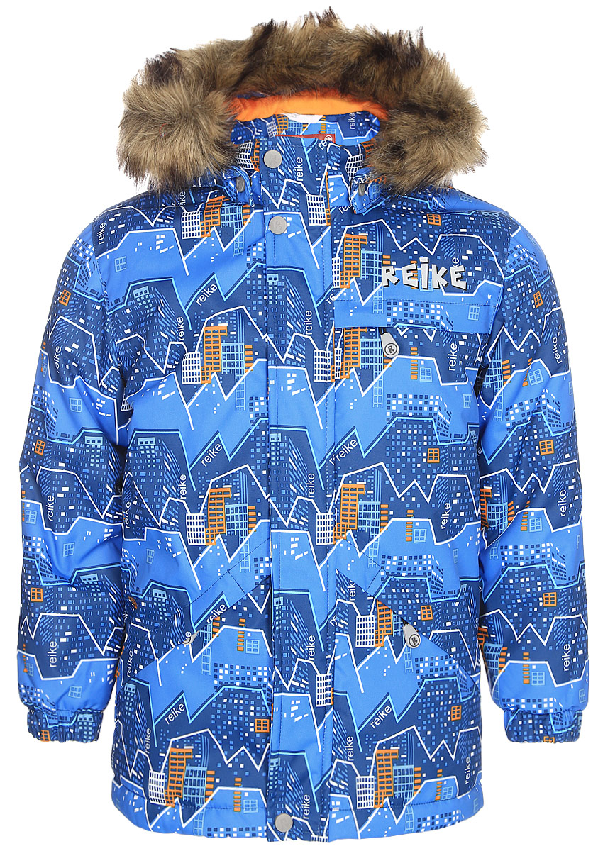 Куртка для мальчика Reike, цвет: синий. 399009_MNT blue. Размер 110399009_MNT blue Куртка для мальчика Reike, цвет: синий. 399009_MNT blue. Размер 110399009_MNT blueКуртка для мальчика Reike Горы изготовлена из ветрозащитного, водоотталкивающего, дышащего материала с ярким молодежным принтом. Подкладка выполнена из принтованного полиэстера с флисовым подкладом. Куртка дополнена съемным регулирующимся капюшоном с отстегивающимся мехом, тремя карманами на молнии, светоотражающим элементом в виде логотипа Reike на спине. Ветрозащитная планка на кнопках и липучках вдоль молнии, манжеты на резинке и регулируемая утяжка внизу куртки создают дополнительную защиту от ветра. Базовый уровень. Коэффициент воздухопроницаемости куртки: 2000гр/м2/24 ч. Водоотталкивающее покрытие: 2000 мм.