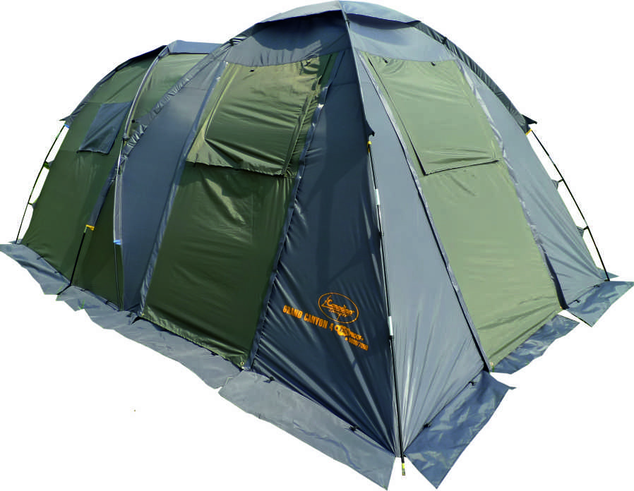 Палатка Canadian Camper GRAND CANYON 4, цвет: зеленый, серый