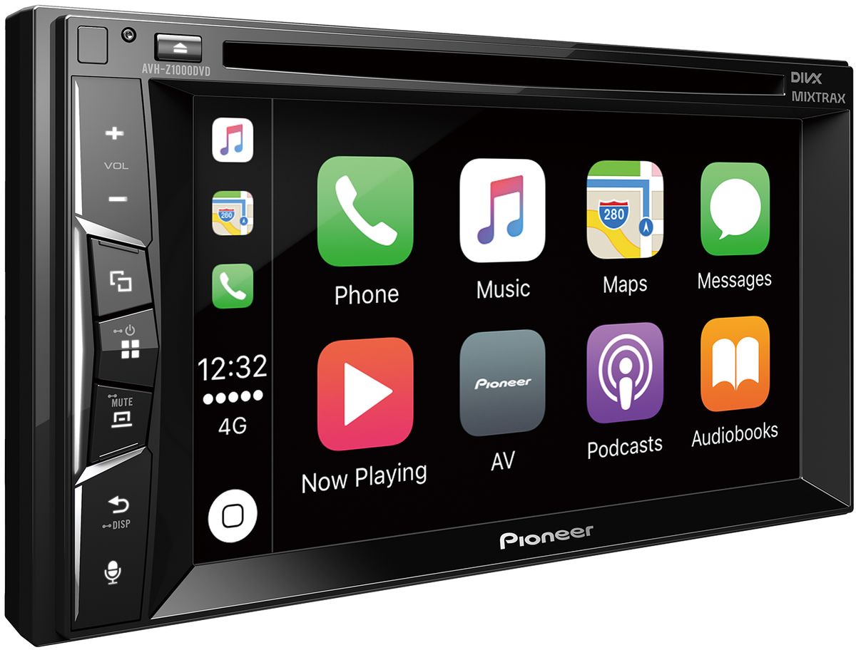 Pioneer AVH-Z1000DVD автомагнитола498435 Pioneer AVH-Z1000DVD автомагнитола4984352Din мультимедийная DVD / USB станция с 6,2 ЖК экраном WVGA, 4X50 Вт, RGB подсветка кнопок, MIXTRAX EZ, режим AppRadio, CarPlay, Встроенный DSP процессор, подключение камеры заднего вида, улучшенное воспроизведение видео Full HD, 24 битный цвет, Hi-Rez FLAC 192 кГц/24 бит, 1,5 А зарядка Андройд-устройств