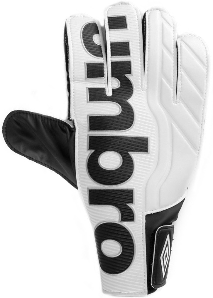 Перчатки вратарские Umbro Veloce Cup, цвет: белый, черный. 20089U. Размер 920089U Перчатки вратарские Umbro Veloce Cup, цвет: белый, черный. 20089U. Размер 920089UПерчатки вратарские Umbro для игроков разного уровня подготовки. Ладонь из латекса. Вставки из сетки для вентиляции. Эмбоссированная защита зоны удара.
