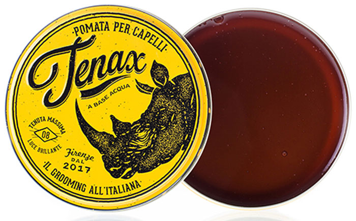 Tenax Глянцевая помада для волос сильной фиксации, 125 мл428001 Tenax Глянцевая помада для волос сильной фиксации, 125 мл428001Помада для волос Tenax – это воск на водной основе, гарантирующий сильную фиксацию. Компоненты средства придадут волосам блеск и надежно зафиксируют их, при этом волосы не потеряют своей мягкости. Зафиксируйте свою укладку: помада Tenax – лучший выбор для сильной, но подвижной фиксации.