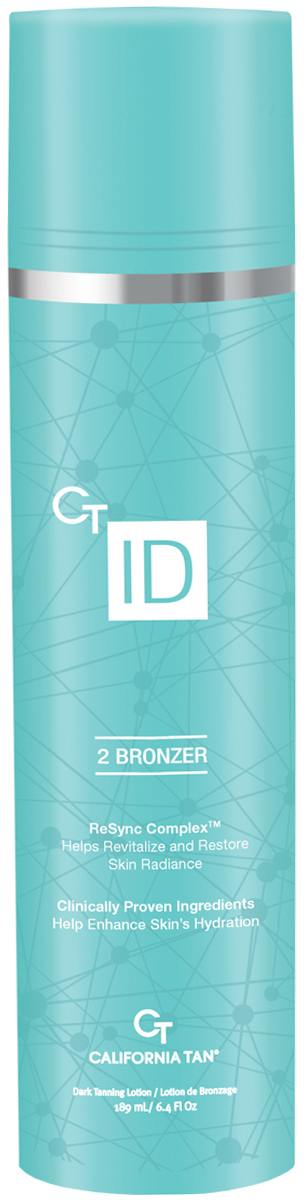 California Tan Крем для загара в солярии CT ID Natural Bronzer Step 2, 189 млCT0190 California Tan Крем для загара в солярии CT ID Natural Bronzer Step 2, 189 млCT0190Крем-усилитель загара с натуральными бронзаторами. Отлично подходит для всех типов кожи. Шаг 2.Описание:CT ID™ Bronzer by California Tan® вместе с комплексом Age Erase Complex™, помогают восстановить сияние и энергию кожи. Этот лосьон для загара имеет клинически запатентованные элементы, которые помогают усилить увлажнение кожи для ее необыкновенного сияния. Пусть ваша кожа приобретет темный бронзовый оттенок загара при помощи натуральных бронзаторов, CuCO2® и TRF™.