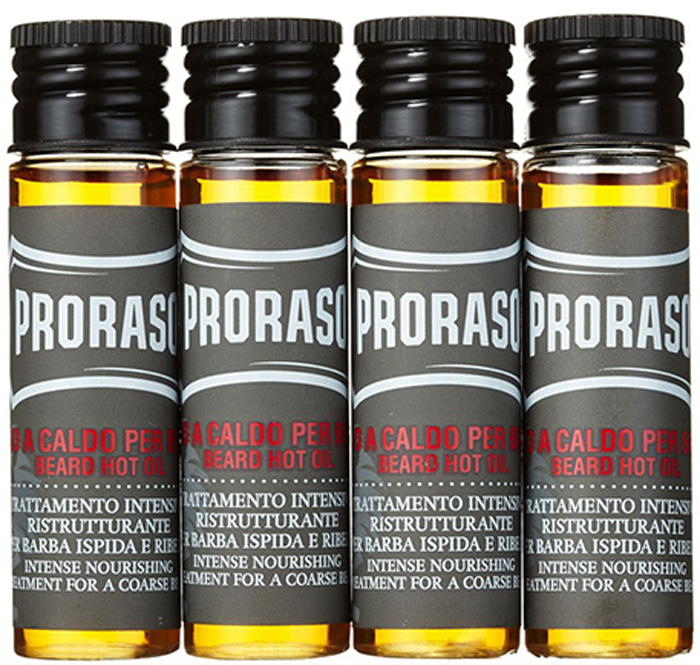 PRORASO Горячее масло для бороды Wood and Spice 17 мл x 4 proraso wood and spice cream крем для бритья 275 мл