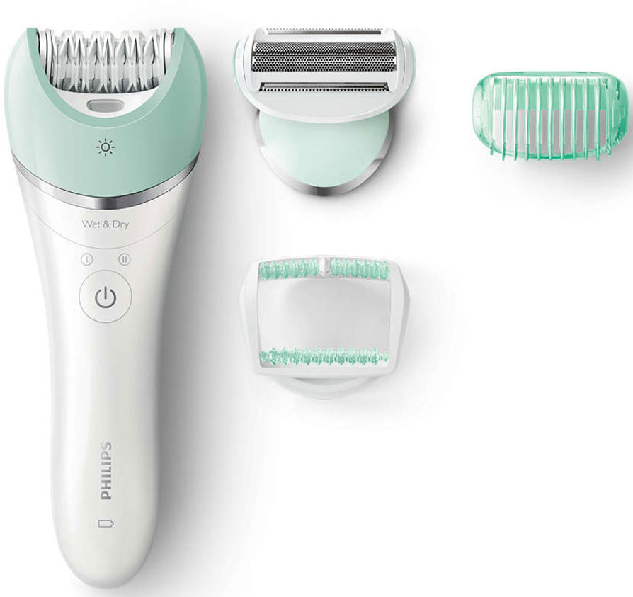 Philips BRE620/00, White эпиляторBRE620/00 Philips BRE620/00, White эпиляторBRE620/00Эпилятор Philips BRE620/00 захватывает даже самые тонкие волоски, тем самым обеспечивая качественный результат надолго.Благодаря эргономичному дизайну S-образной формы прибор легко перемещать по всему телу. Удобство использования и простая обработка труднодоступных участков тела без лишних усилий. Уникальная эпилирующая головка выполнена из керамического материала, что позволяет надежно захватывать даже самые тонкие волоски. Широкая эпилирующая головка предназначена для оптимального удаления волосков за одно движение и качественного результата надолго. Все эпиляторы Philips оснащены уникальной системой: пинцеты приподнимают прилегающие к коже волоски и направляют их к участку, где они захватываются и удаляются. Благодаря круглым керамическим дискам прибор прилегает близко к коже, что обеспечивает бережное воздействие и оптимальный результат. Используйте прибор в душе или ванной: ручка с нескользящим покрытием гарантирует удобное использование как на сухой, так и на влажной коже. Благодаря уникальной подсветке вы не пропустите даже самые тонкие волоски. Эффективная эпиляция на любых участках тела. Бритвенная головка и насадка-гребень обеспечивают гладкое и более бережное бритье различных участков тела. Благодаря специальным насадкам уход за телом и удаление волос станут более комфортными и адаптированными под ваши требования процедурами. А массажная насадка минимизирует неприятные ощущения при эпиляции.Время зарядки: 1,5 часаКоличество дисков: 17