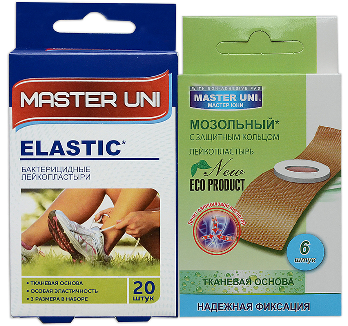 Master Uni Mix Elastic набор лейкопластырей, 20+6шт master uni mix sensitive набор лейкопластырей 20 6шт