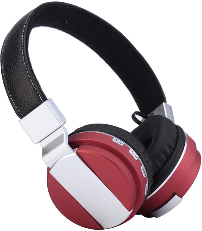 Black Fox BAH008, Silver Red беспроводные наушникиT037802 Black Fox BAH008, Silver Red беспроводные наушникиT037802Компактный размер и довольно приличная функциональность выделяют наушники Black Fox BAH008 из огромного количества устройств различных производителей.Поддержка microSD карт емкостью до 32 ГБ позволяет использовать наушники в качестве беспроводного Мр3 плеера. Наличие встроенного модуля Bluetooth версии 2.1 позволяет использовать устройство в качестве мобильной гарнитуры, а также прослушивать музыку со смартфона.4 часа автономной работы наушники отрабатывают без каких-либо проблем. При прослушивании аудио книг на средней громкости время работы составляет 4 часа, что можно считать весьма неплохим результатом для использованного элемента питания 250 мАч.Амбушюры накладные типа supra-aural изготовлены из мягкой эко кожи. Наушники очень легкие, динамики плотно прилегают к ушам. Довольно жесткая конструкция оголовья у определенных пользователей может вызвать ощущение давления на уши, даже не смотря на подвижность амбушюр.
