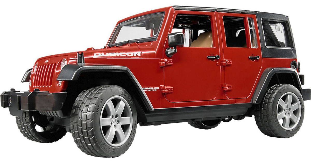Bruder Внедорожник Jeep Wrangler Unlimited Rubicon цвет бордовый
