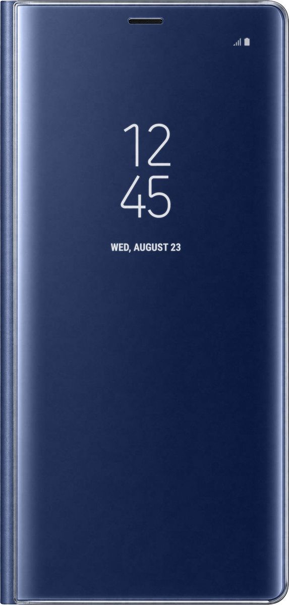 Samsung EF-ZN950 Clear View Standing Cover Great чехол-книжка для Note 8, Dark BlueEF-ZN950CNEGRU Samsung EF-ZN950 Clear View Standing Cover Great чехол-книжка для Note 8, Dark BlueEF-ZN950CNEGRUТонкий полупрозрачный чехол Samsung Clear View Standing подчеркивает стиль и изящество смартфона Note 8. Аксессуар обеспечивает быстрый доступ к функциям - следите за информацией на экране, не открывая чехла. Сквозь прозрачную верхнюю крышку видны время, пропущенные вызовы, индикатор заряда. Флип-кейс отзывчиво реагирует на прикосновения - отвечайте на звонки одним легким движением. Чехол устойчив к появлению отпечатков пальцев - ваш смартфон всегда в аккуратном состоянии. Особое покрытие чехла защищает смартфон от повреждений, продлевая срок его службы.