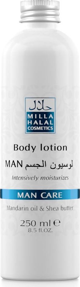 Milla Halal Cosmetics Лосьон для тела Man Care, 250 мл10809 Milla Halal Cosmetics Лосьон для тела Man Care, 250 мл10809Лосьон для тела оказывает смягчающее и регенерирующее действия, делает кожу мягкой и гладкой. Масло Ши повышает упругость и эластичность кожи, улучшает цвет лица и тела. Мощные антиоксиданты в составе масла зародышей Пшеницы, в частности витамин Е, улучшает качество кожи. Масло Базилика омолаживает кожу, смягчает ее, увлажняет, устраняет повреждения и ранки, снимает отеки. Эфирное масло королевского Мандарина и экстракт Зверобоя являются натуральными антидепрессантами, повышают настроение при использовании лосьона.