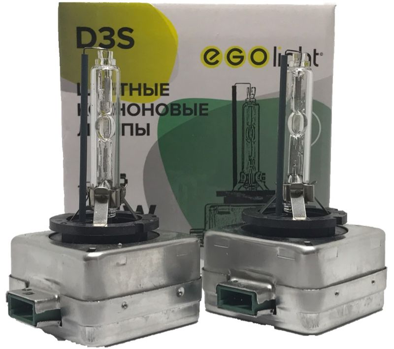 Лампа автомобильная ксеноновая Egolight, для фар, цоколь d3s, 4300 К, 35 Вт, 2 шт1600000110656 Лампа автомобильная ксеноновая Egolight, для фар, цоколь d3s, 4300 К, 35 Вт, 2 шт1600000110656Автолампы для установки в головной свет автомобиля с родным цоколем D3S.