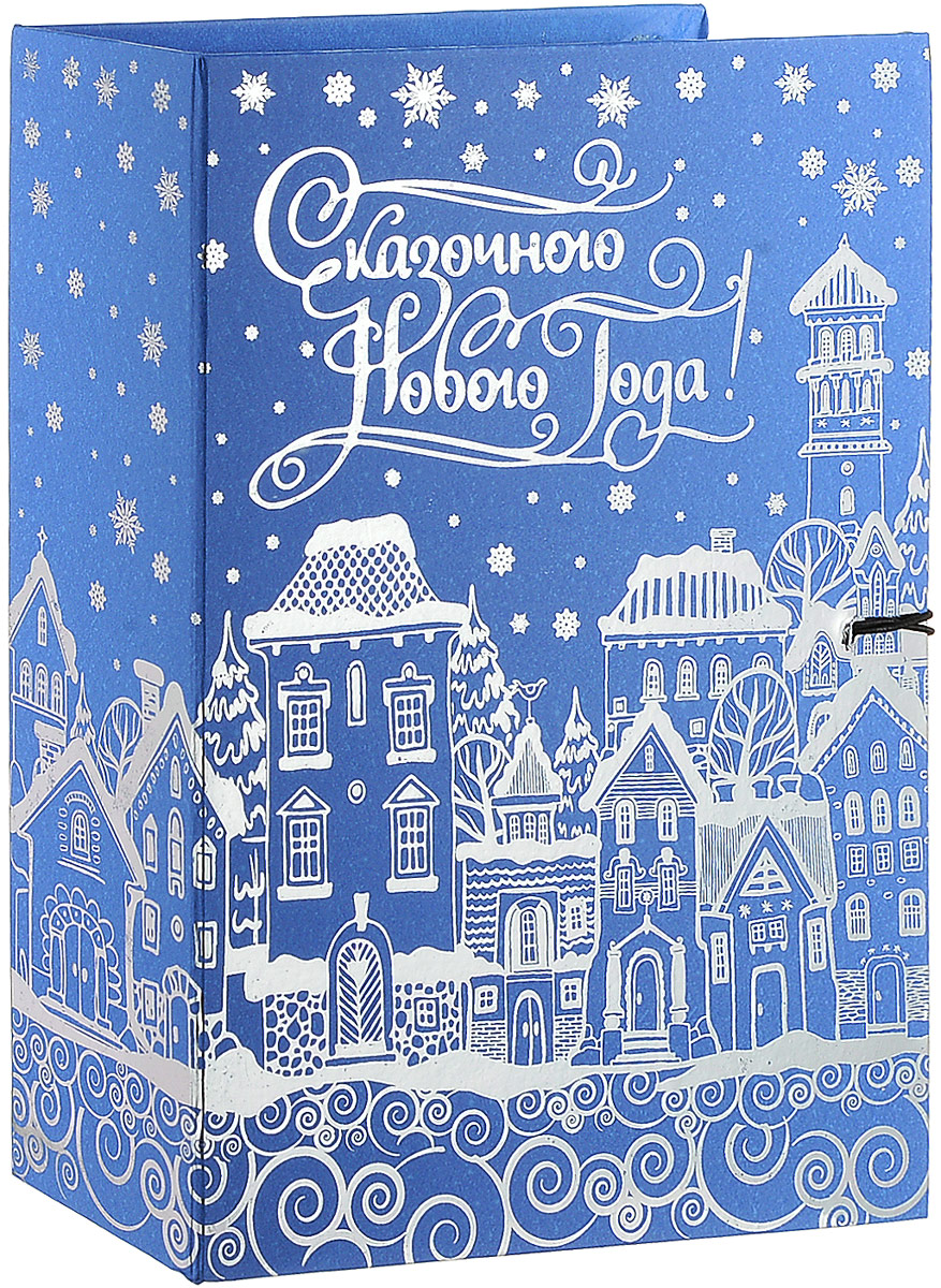 Коробка подарочная Magic Time Заснеженный город, 20 х 14 х 6 см75027 Коробка подарочная Magic Time Заснеженный город, 20 х 14 х 6 см75027Подарочная коробка Magic Time Заснеженный город, выполнена из мелованного, ламинированного картона. Коробка закрывается на деревянную пуговицу. Изделие полностью оформлено оригинальными рисунками в зимней тематике. Подарочная коробка - это наилучшее решение, если вы хотите порадовать ваших близких и создать праздничное настроение, ведь подарок, преподнесенный в оригинальной упаковке, всегда будет самым эффектным и запоминающимся. Окружите близких людей вниманием и заботой, вручив презент в нарядном, праздничном оформлении. Плотность картона: 1100 г/м2.