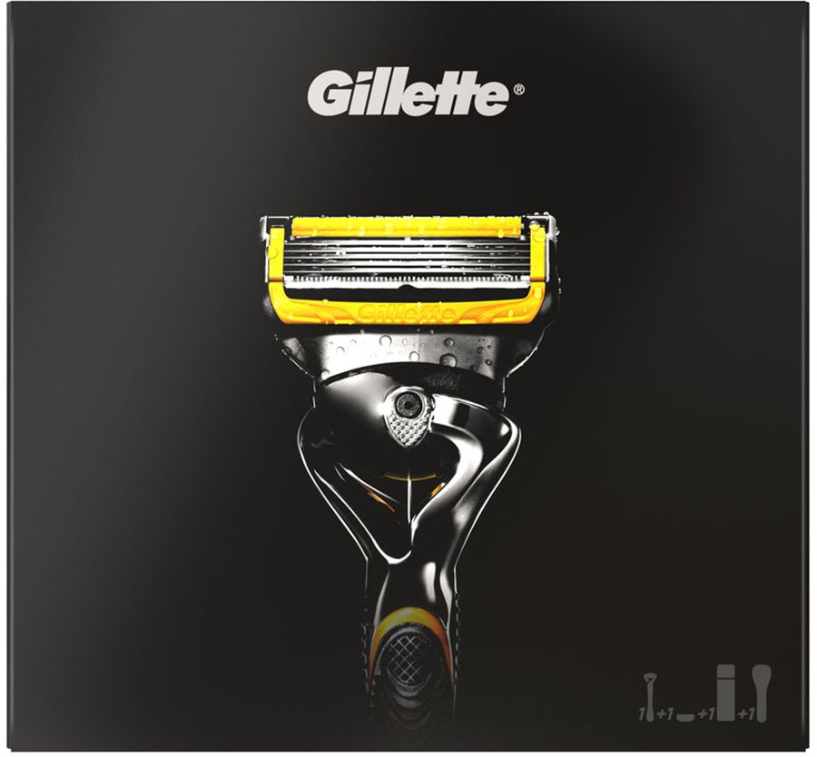 Gillette Fusion ProShield Бритва Подарочный Набор + Гель для бритья средства для бритья