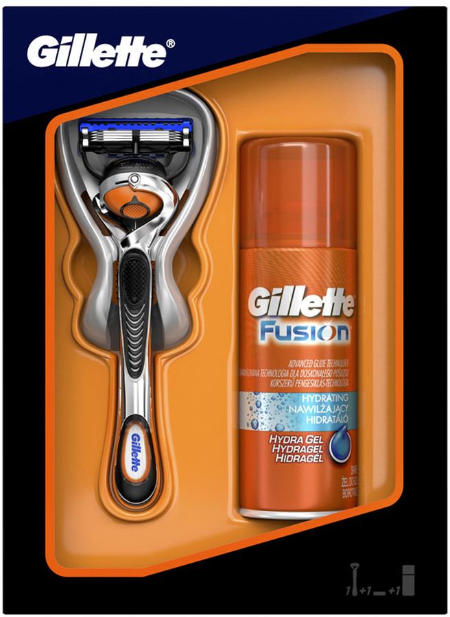 Gillette Fusion ProGlide Бритва Подарочный Набор + Гель для бритья средства для бритья