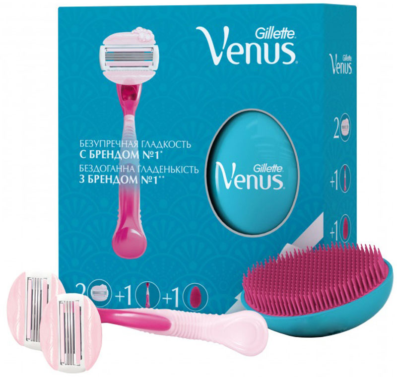 Venus SPA Breeze Подарочный Набор бритва с 1 сменной кассетой + расческа