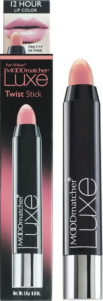 Moodmatcher Помада-стик 12 часов стойкости Twist Stick Pink, тон розовый, 2,9 г01603000 Moodmatcher Помада-стик 12 часов стойкости Twist Stick Pink, тон розовый, 2,9 г01603000Твое настроение в твоих руках! Подумай о прекрасном и нарисуй на губах настоящую розовую мечту - яркую, соблазнительную, волнующую и прекрасную. В помощь тебе представляем супер-новинку - помаду-стик, способную мгновенно поднять настроение и создать красивый макияж губ. Разноцветная в упаковке, помада при нанесении превращается в розовую. В том розовом оттенке, который подходит именно тебе! Ты спросишь, как работает магия? Все дело в особенной формуле помады, которая содержит в себе колорант Red 207. При нанесении, он вступает в реакцию с поверхностными тканями, мгновенно окрашивая их в натуральный розовой цвет, интенсивность которого зависит от индивидуального оттенка губ. С помадой-стиком макияж становится игрой, а ты ее победительницей! Ведь на губах у тебя остается супер устойчивое покрытие - до 12 часов! За этот период времени нежная кожа губ получает необходимые питание и уход, а также красивый и естественный для тебя оттенок.