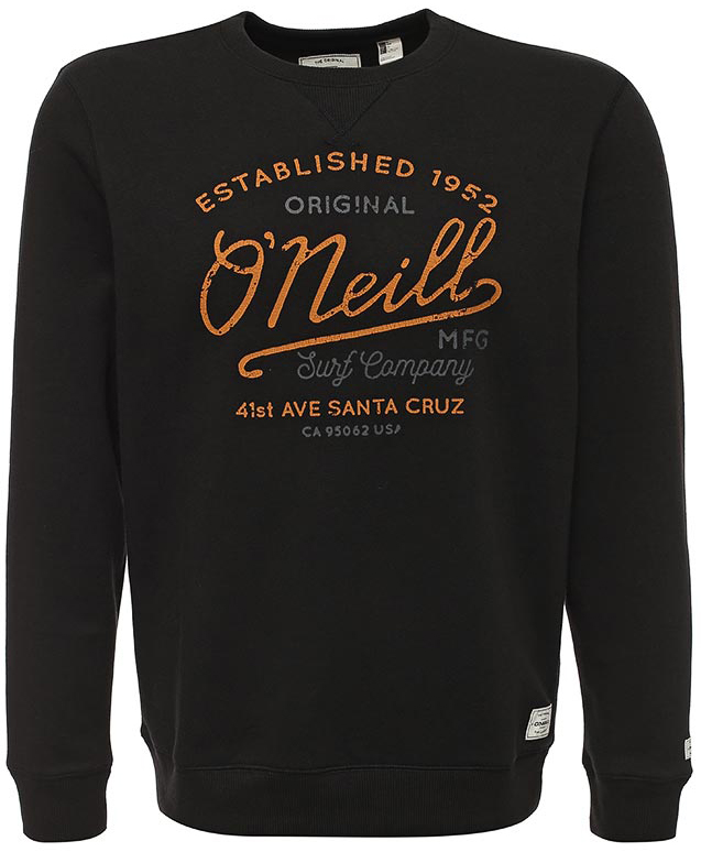 Свитшот мужской ONeill Lm Sweat Crew, цвет: черный. 7P3615-9010. Размер XL (52/54)7P3615-9010 Свитшот мужской ONeill Lm Sweat Crew, цвет: черный. 7P3615-9010. Размер XL (52/54)7P3615-9010Стильный свитшот ONeill Lm Sweat Crew, изготовленный из высококачественного материала, необычайно мягкий и приятный на ощупь, не сковывает движения, обеспечивая наибольший комфорт. Изделие с круглым вырезом горловины и длинными рукавами. Горловина, низ рукавов и низ изделия связаны резинкой. Изделие оформлено оригинальными, вышитыми узорами. Этот модный и в тоже время комфортный свитшот - отличный вариант для активного отдыха.