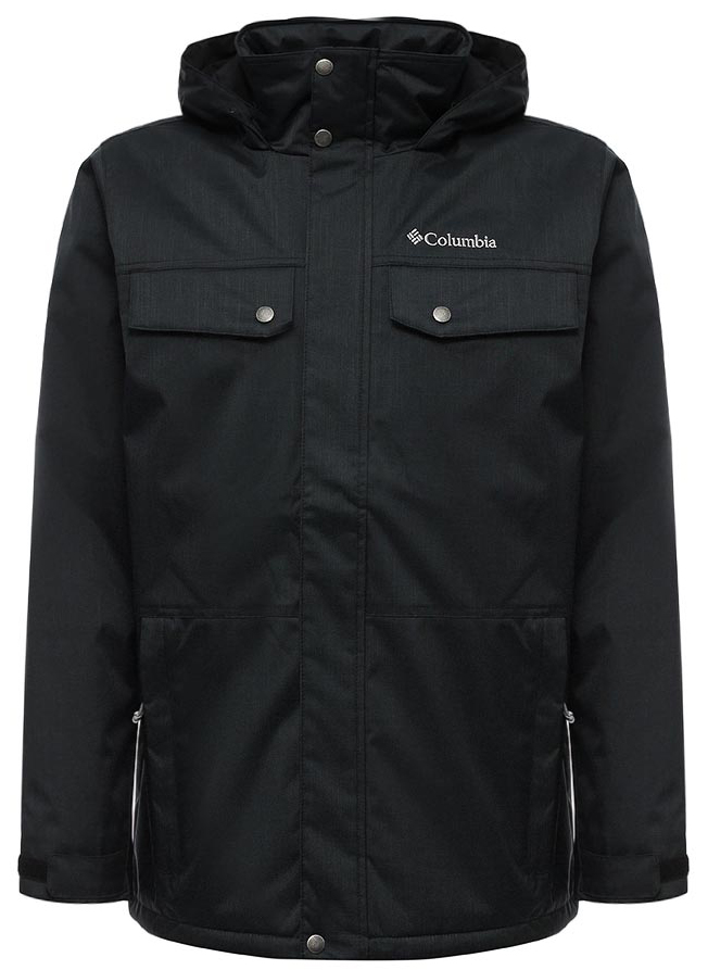 Куртка мужская Columbia Eagles Call Insulated Jacket M, цвет: черный. 1746071-010. Размер XL (52/54)1746071-010 Куртка мужская Columbia Eagles Call Insulated Jacket M, цвет: черный. 1746071-010. Размер XL (52/54)1746071-010Городская утепленная мужская куртка изготовлена из качественного материала. Куртка застегивается на молнию и клапан с кнопками. Модель дополнена капюшоном и практичными карманами.