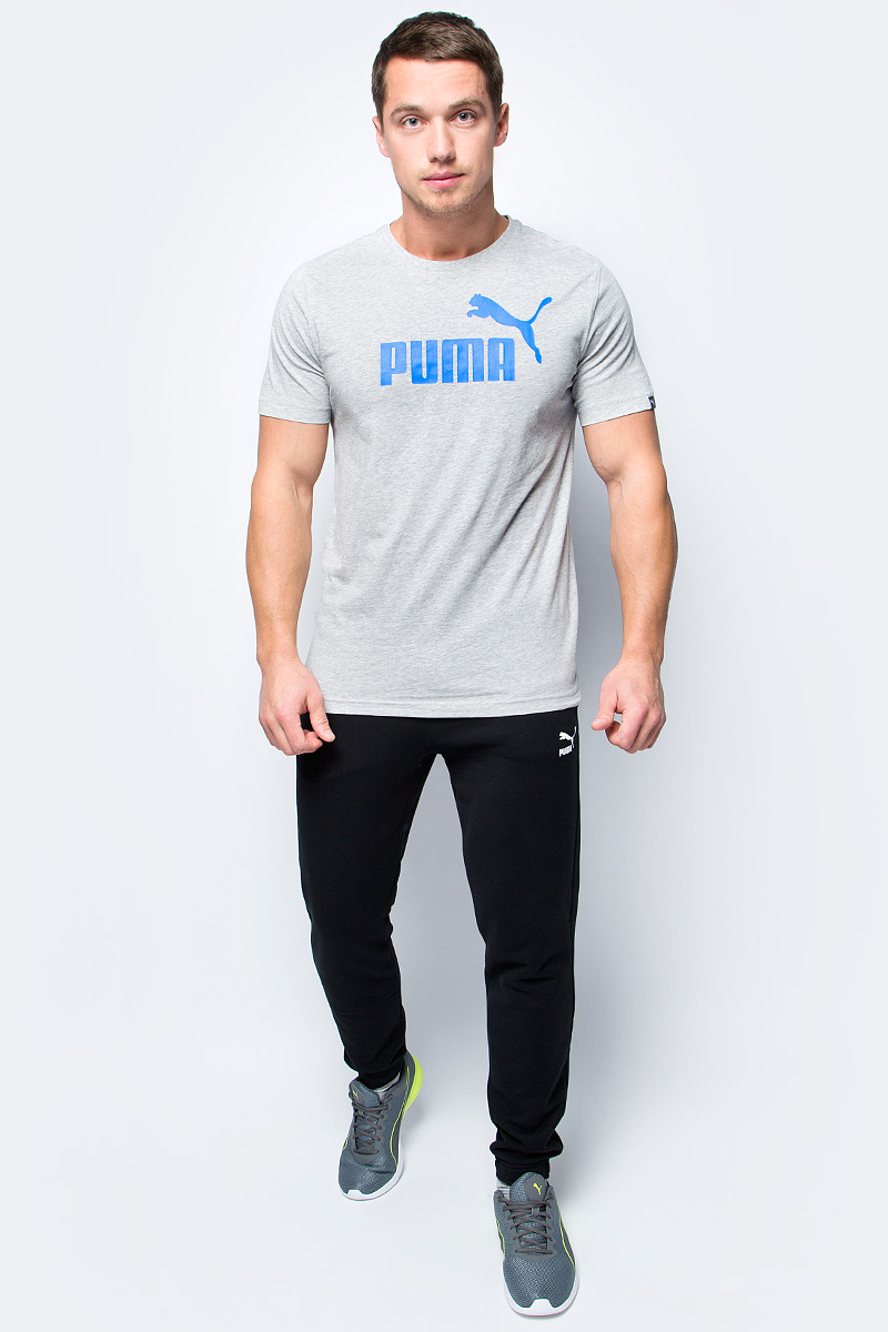 Футболка мужская Puma ESS No.1 Tee, цвет: серый. 83824143. Размер M (46/48)838241_43 Футболка мужская Puma ESS No.1 Tee, цвет: серый. 83824143. Размер M (46/48)838241_43Футболка ESS No.1 Tee просто создана для занятий спортом. Модель декорирована прорезиненным логотипом и изготовлена из высокофункционального материала dryCELL, который отводит влагу, поддерживает тело сухим и гарантирует максимальный комфорт. Среди других отличительных особенностей изделия - отделка ворота трикотажем в рубчик и тесьмой сзади по вороту с фирменной символикой.
