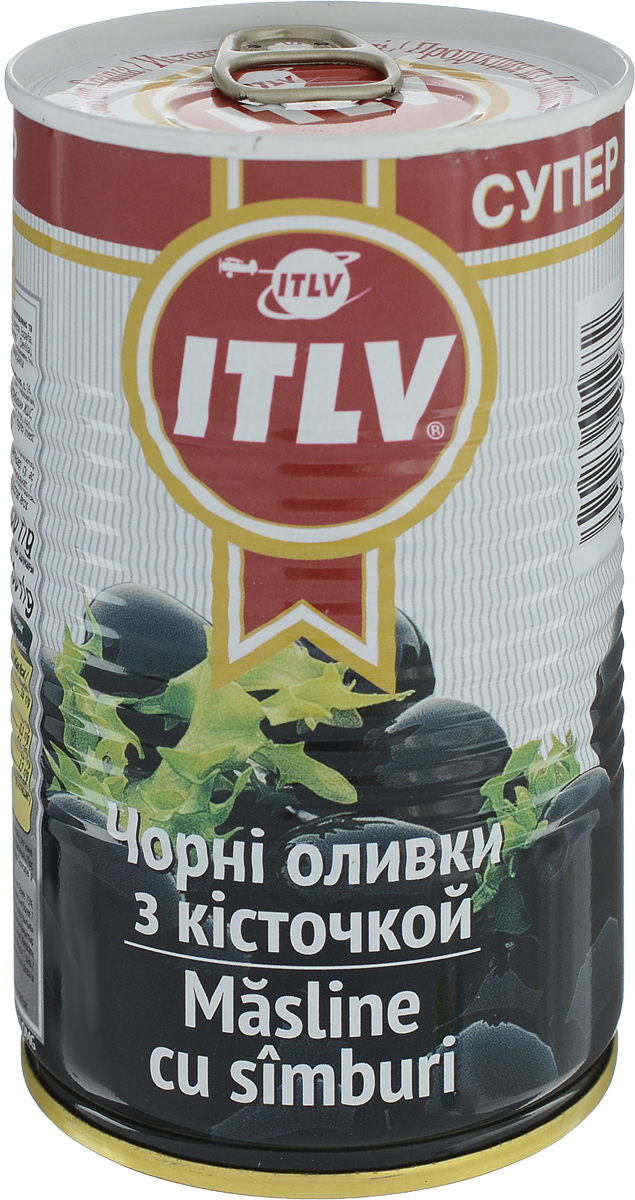 ITLV маслины с косточкой Super, 370 мл833615 ITLV маслины с косточкой Super, 370 мл833615Крупный размер маслин делает их великолепной закуской для любого случая!