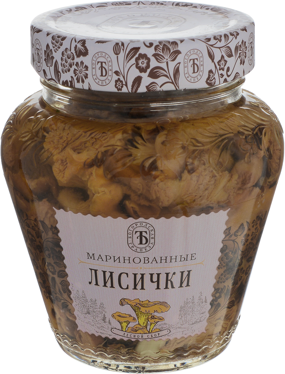 Богородская трапеза грибы лисички маринованные, 350 г2817 Богородская трапеза грибы лисички маринованные, 350 г2817Маринованные лисички Богородская трапеза станут превосходной закуской на праздничном столе. Их можно подавать с картофельными или другими овощными гарнирами, с блюдами из мяса и птицы.