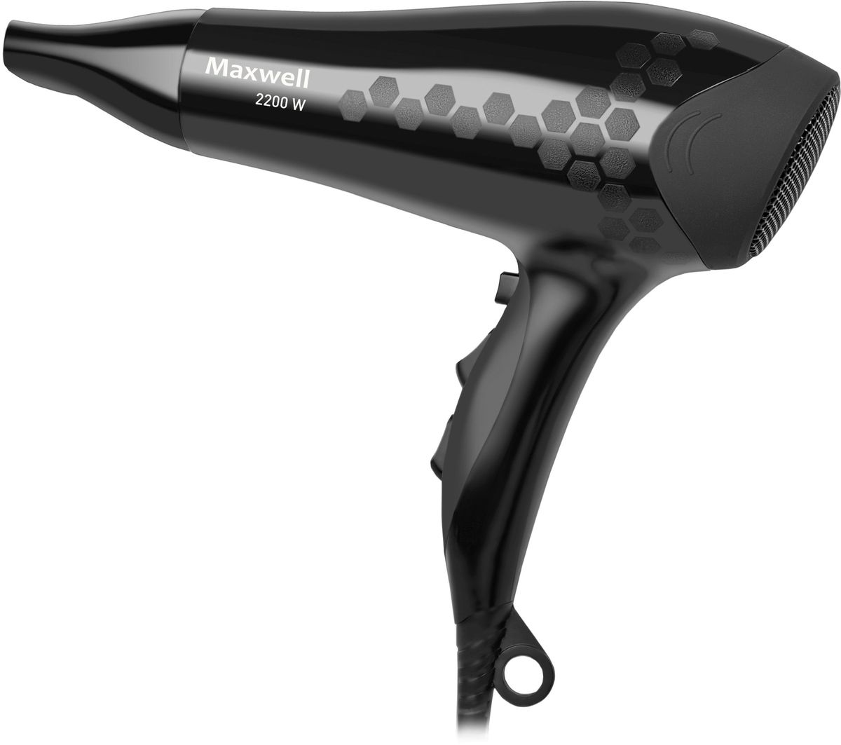 Maxwell MW-2026(BK) фенMW-2026(BK) Maxwell MW-2026(BK) фенMW-2026(BK)Фен Maxwell 2026-MW(ВК), мощность 2200 вт, количество режимов 6, подача холодного воздуха