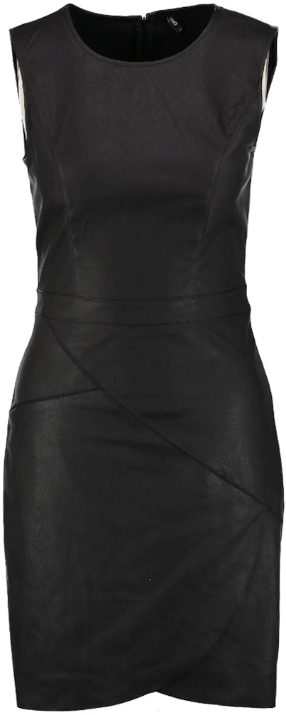 Платье Only, цвет: черный. 15137605_Black. Размер 34 (40)15137605_Black Платье Only, цвет: черный. 15137605_Black. Размер 34 (40)15137605_BlackСтильное платье от Only выполнено из искусственной кожи. Модель облегающего кроя без рукавов на спинке застегивается на потайную застежку-молнию.