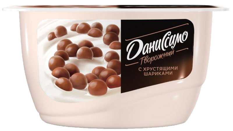Даниссимо Продукт творожный Хрустящие шарики 7,2%, 130 г99615 Даниссимо Продукт творожный Хрустящие шарики 7,2%, 130 г99615Продукт творожный Даниссимо с хрустящими шариками 7.2% - это нежное кремовое лакомство, сделанное из обезжиренного творога, молока и сливок с добавлением воздушных шариков в шоколадной глазури.